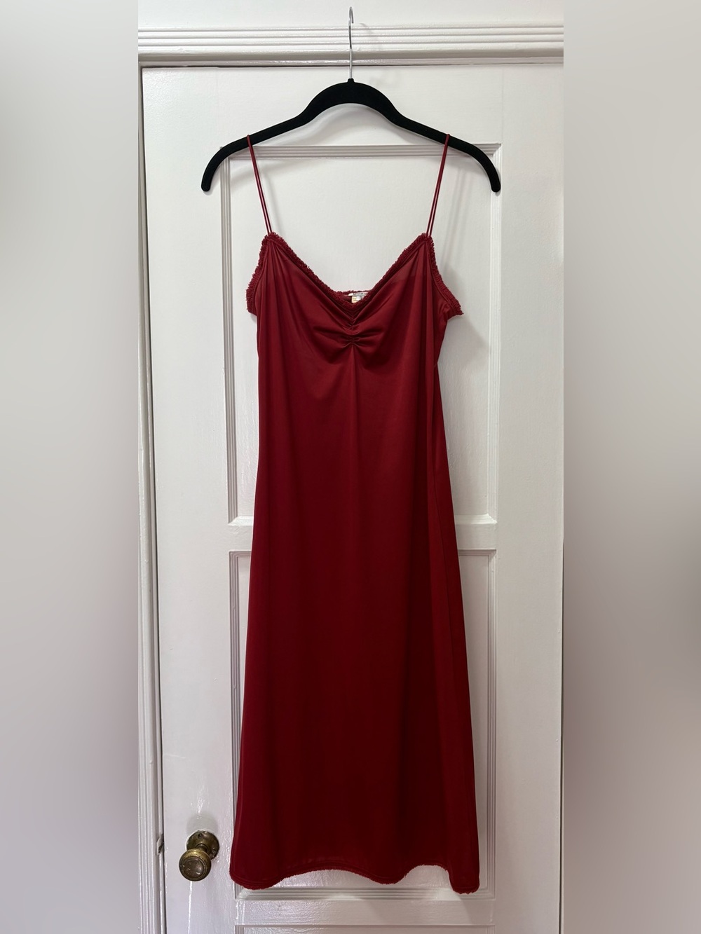 Miguelina Red Slip Dress